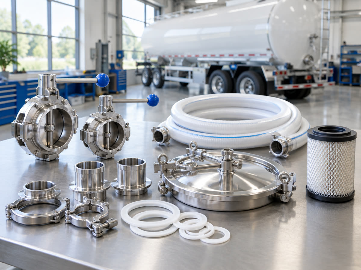 Spare parts for tankers and tractors